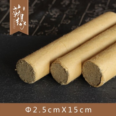 厂家批发 2.5*15cm 蕲艾条纯手工艾条艾灸馆家用艾灸条