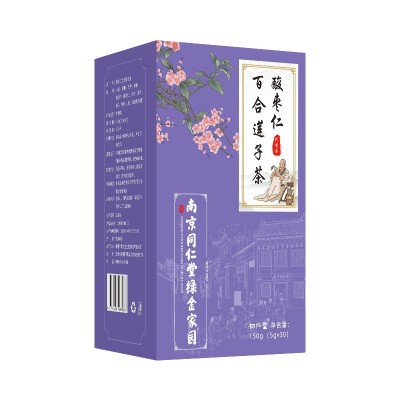 南京同仁堂酸枣仁百合莲子茶茯苓栀子酸枣仁茶酸枣仁百合茯苓茶茶图5