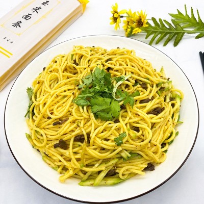东北玉米面条批发 400g袋装杂粮面火锅麻辣烫面条 速食粗粮挂面图3