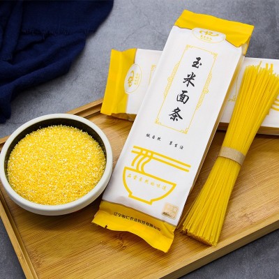 东北玉米面条批发 400g袋装杂粮面火锅麻辣烫面条 速食粗粮挂面图2