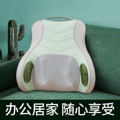 厂家批发按摩垫腰部按摩器功能多揉捏敲打腰椎背电动加热靠枕家用图4