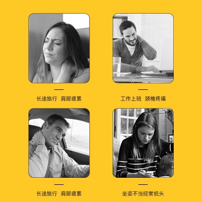 倍呵G.DUCK小黄鸭U型按摩枕送爸爸妈妈老人实用办公室午睡枕颈椎图4