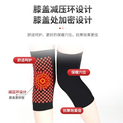 发热护膝 艾绒点阵发热护膝 老寒腿关节保暖加厚艾草护膝图4