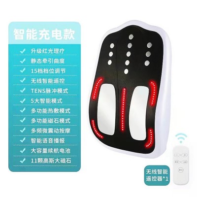 腰部按摩仪 腰部按摩器 腰椎理疗仪 腰背脉冲热敷震动按摩器材图5