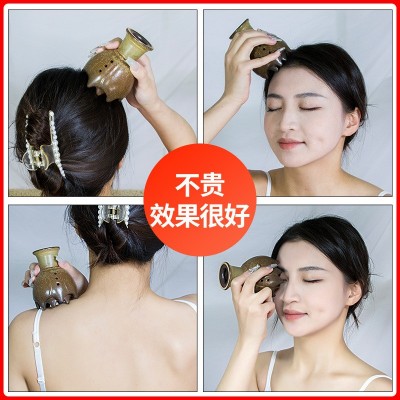 头疗艾灸罐头部艾柱艾灸盒美容院专用艾灸罐艾灸刮痧陶瓷罐刮痧杯图3