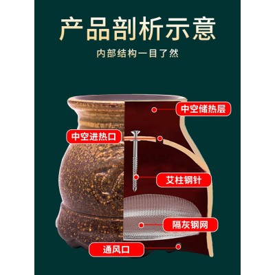 红砭石火龙罐中医专用罐艾灸馆专用灸罐家用艾灸罐刮痧美容院专用图4