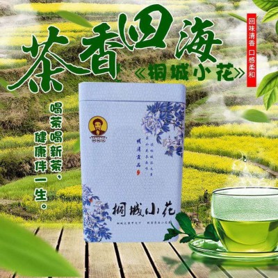 安徽桐城小花绿茶2022茶农直销明前高山云雾嫩芽250g礼盒罐装图3