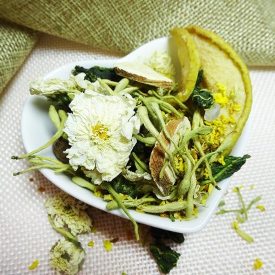 桂花雪梨茶 胖大海菊花茶 桑叶金银花组合茶花草茶厂家现货批发图3