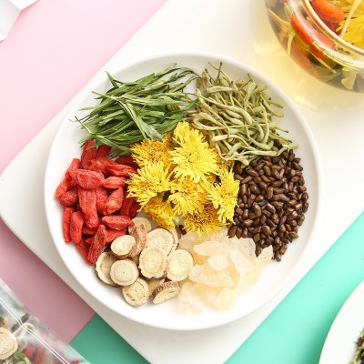 菊花决明子茶菊花枸杞组合三角包袋泡花茶熬夜养生茶厂家一件代发图3
