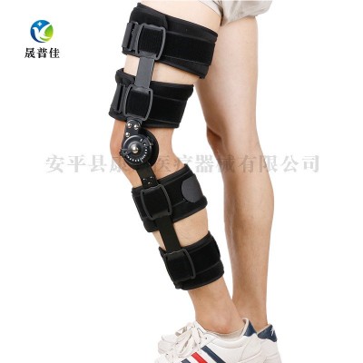膝关节固定支具卡盘可调节膝盖腿部骨折康复护具护膝下肢固定支架图4