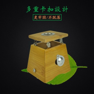 直供单孔艾灸盒竹制便携式调温温灸器盒 用艾柱姜片长艾条随身灸图4