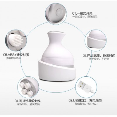 厂家直销头部按摩器 防水按摩仪 便携式USB充电头皮按摩器 龙抓手图3