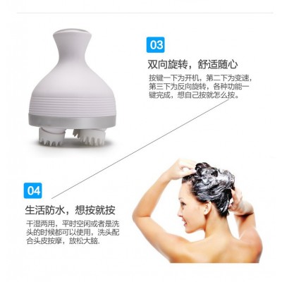 厂家直销头部按摩器 防水按摩仪 便携式USB充电头皮按摩器 龙抓手图5