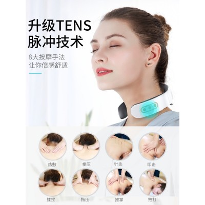 厂家批发新款多功能颈椎按摩仪电磁电击脉冲理疗仪颈部按摩护颈仪图2