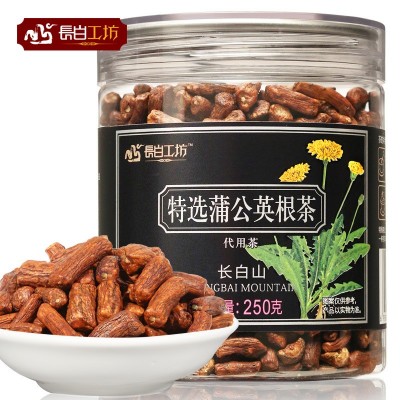 长白工坊 蒲公英根茶250g 长白山正品炒婆婆丁非整根散装