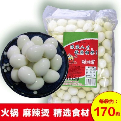 5斤包邮含水5斤白水鹌鹑蛋熟清水火锅食材去壳水煮新鲜麻辣烫炸串图2