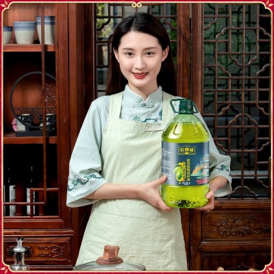 红耕谣添加10%橄榄油5L食用油家用植物调和油色拉油批发一件代发图2