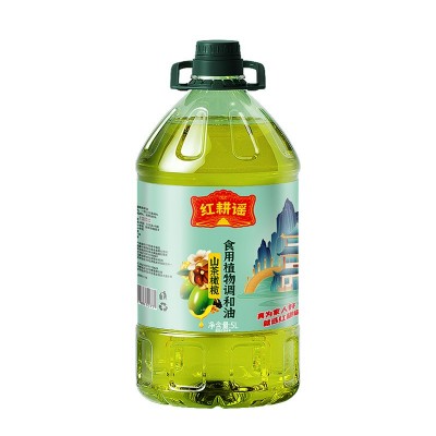 红耕谣添加10%橄榄油5L食用油家用植物调和油色拉油批发一件代发图4