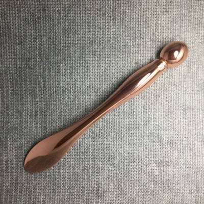 7.7CM锌合金眼霜棒眼部按摩器面霜分装金属美容棒24K金美眼仪图2