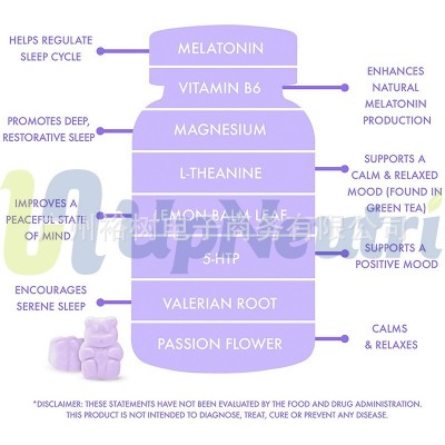 跨境供应褪黑素软糖支持和调节 睡眠失眠Melatonin Gummies睡眠糖图2