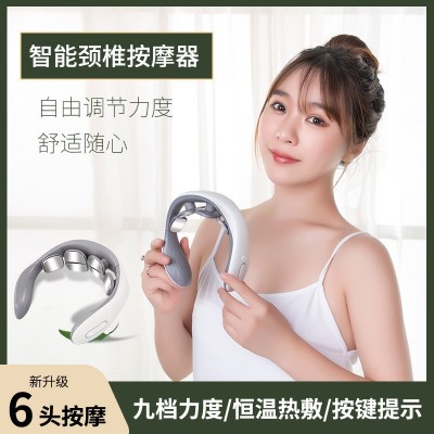 颈椎按摩器背部腰部肩腰颈部按摩仪肩颈脖子颈肩理疗电智能护颈仪图1