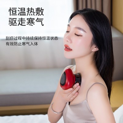 新款智能真空吸痧机刮痧拔罐仪电动充电加热刮痧按摩仪吸痧器代发图2