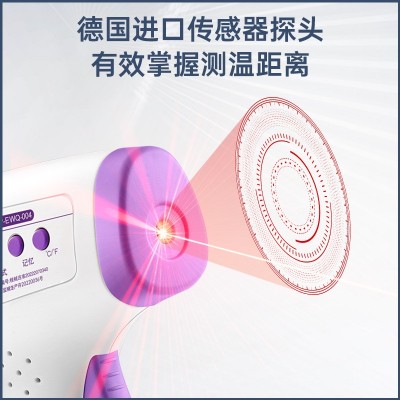 源头工厂现货体温枪非接触式红外电子体温计中英包装跨境图3