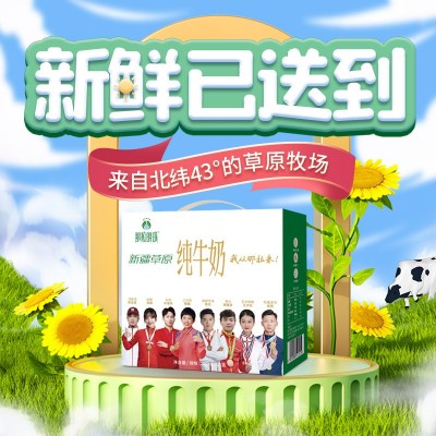 那拉明珠纯牛奶新疆牛奶早餐全家营养中老年儿童青少年营养牛奶