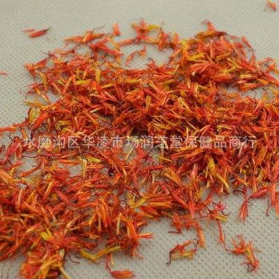 新疆红花不掺料批发新货草红花茶500g散装泡脚配艾草红花图1
