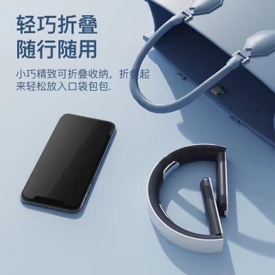 微电脉冲颈部按摩仪颈椎仪按摩器无线可折叠便携带护颈仪量大从优图2