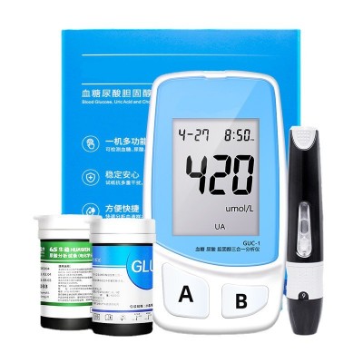 尿酸 血糖 胆固醇三合一检测仪家用精准测试仪多功能血糖分析仪图5