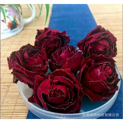 墨红玫瑰花茶大朵玫瑰花冠500克净重云南整朵玫瑰干花茶图2