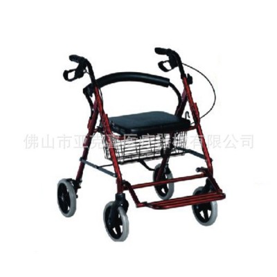 老人残疾人高位助行器 加厚材质电镀助行器 高位助行器带座板图3