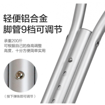 瀚启跨境出口可折叠拐腋下助行杖老人少年骨折康复双拐杖走路防滑图2