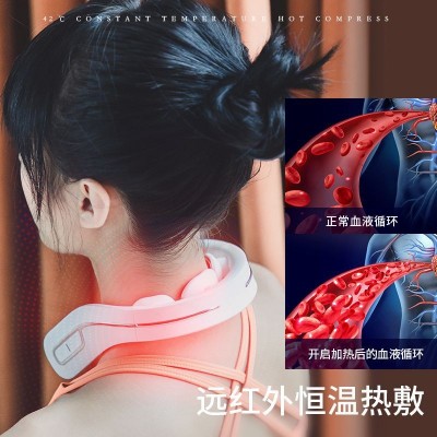 PGG三头肩颈理疗颈部按摩仪 多功能脖子按摩器便携护颈仪支持跨境图4