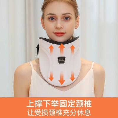 谷德颈椎牵引按摩器颈部拉伸护具固定器家用颈托充气式颈椎矫正器图4