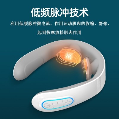 厂家直发颈椎按摩仪颈椎按摩器脖子振动护颈仪肩颈加热跨境优品图2