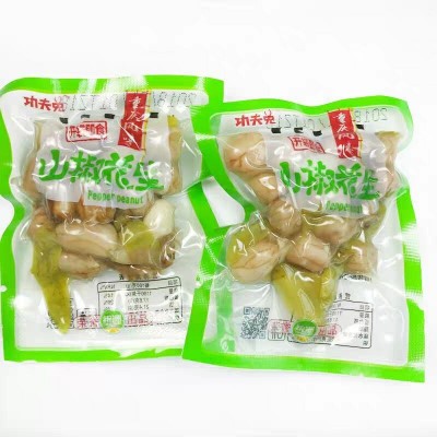 功夫兔泡椒花生重庆正宗特产下酒菜山椒卤味水煮花生零食图5