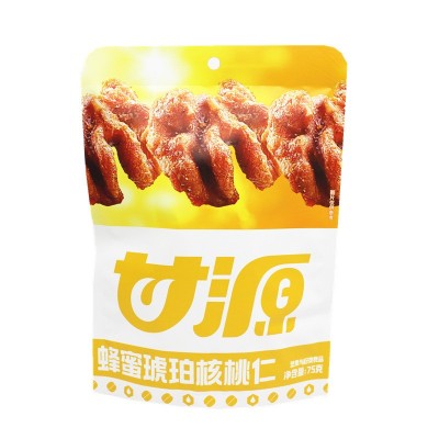 甘源牌蜂蜜琥珀核桃仁75g去壳补充熟制坚果即食炒货独立小包图2