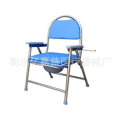 【不锈钢坐便椅】孕妇老人家用可折叠带便盆扶手加厚坐便器坐便椅图5