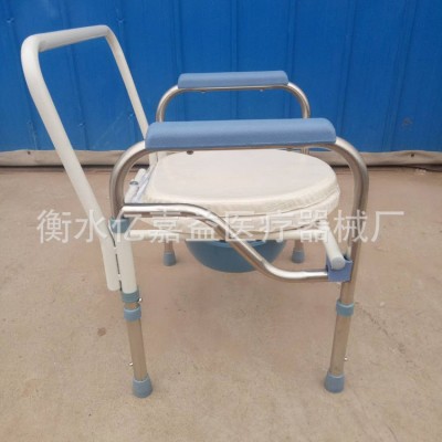 批发老人家用不锈钢坐便椅孕妇老人可折叠坐便椅不锈钢加厚坐便器图2