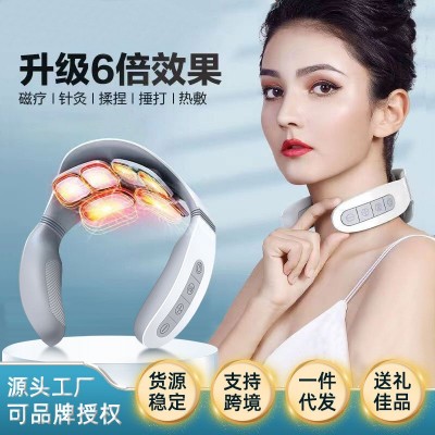颈椎按摩器肩颈部按摩仪护颈仪智能脉冲按摩仪颈椎按摩枕母亲节图2