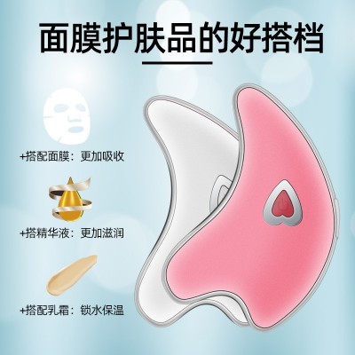 电动脸部按摩仪家用微电流拔筋充电便携按摩仪器导入小海豚 美容仪图2