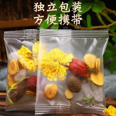 批发罗汉果菊花胖大海养生茶滋补清润袋泡花果茶金银花组合代用茶图2