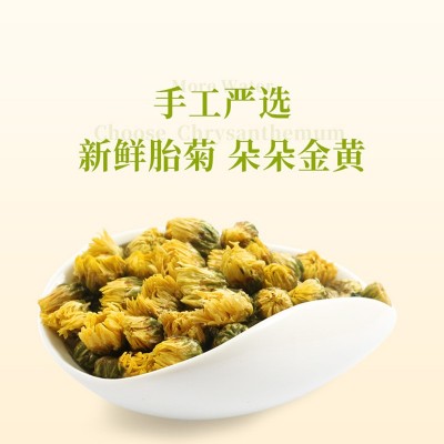 桐乡头采胎菊批发50g/瓶 胎菊王菊花茶工厂直销一件代发图2
