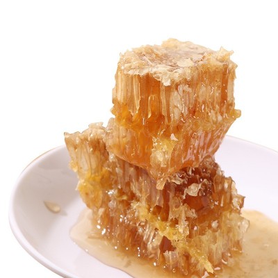 500克现切盒装蜂巢蜜土蜂蜜农家批发荆条巢蜜盒装蜂巢蜜图5
