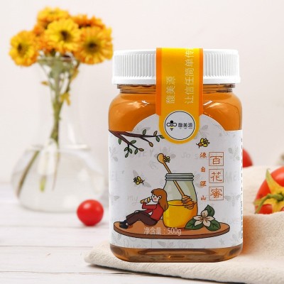 【源头厂家】馥美源深山百花蜂蜜500g 好蜂蜜