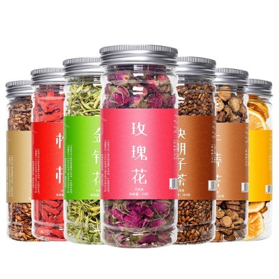 任意组合花茶批发各类瓶装罐装花草茶玫瑰花金银花柠檬胎菊 枸杞枣图5