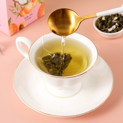 蜜桃乌龙茶爆款推荐20包三角茶包养生茶花茶盒装水果粒茶组 合批发图3