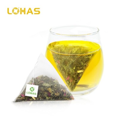定制OEM吊牌三角茶包花果茶袋泡茶三角包加工花草茶代加工轻养茶图2
